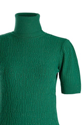 Vedi Minimalist Boğazlı Kadın Triko - Kısa Kol - Günlük Kullanım